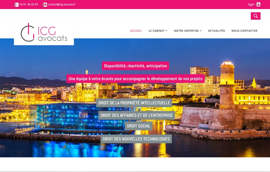 ICG Avocats : nouveau site du cabinet marseillais en ligne !
